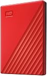 WD 1TB My Passport Portable External Hard Drive HDD with Password Protection and auto Backup Software, Red - WDBYVG0010BRD-WESN