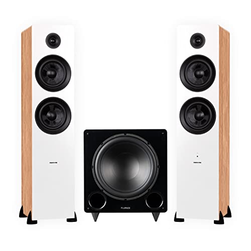 Fluance Ai81 Powered Floorstanding Tower Speakers and DB12 Subwoofer