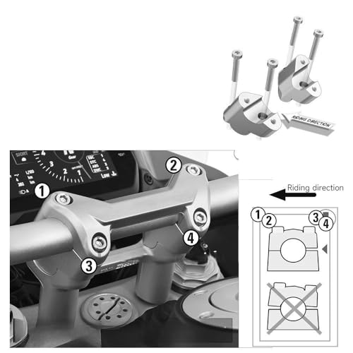 Guidon riser Multistrada V4 pour éliminer la fatigue des poignets