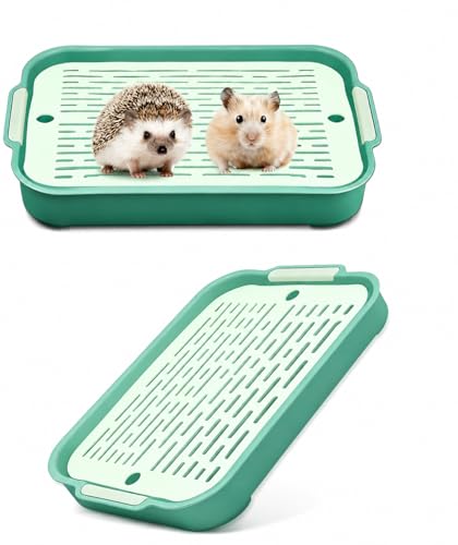 Tablett Hasentoilette Kaninchen Toilette Kaninchentoilette Klein Kaninchen Klo Kaninchentoilett für Kleintier Hasen Meerschweinchen