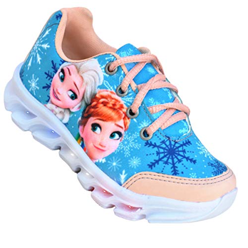 Tênis Feminino Infantil Led Luzinha Frozen Promoção (24)