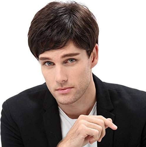 BC GOODS BY Men’s 70s Dude Wig – Straight Brown Retro Hairstyle...