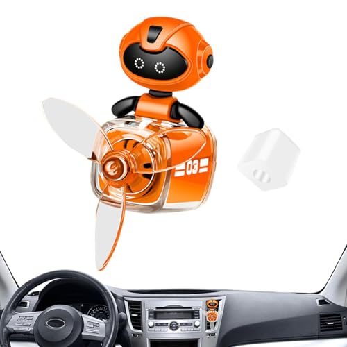 Car Diffuser for Various Models, Cute Car Vent Ornament, Robot Perfume Diffuser, Rotating Car Air Freshener, Aromatherapy Car Su