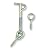 MADOL Safety Hook & Eye, Zinc, 2 Inch 5 pack (1860-5)
