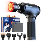 BOB AND BRAD T2 Ultra Massagepistole mit Wärme & Rotlicht-Therapie, Professioneller...