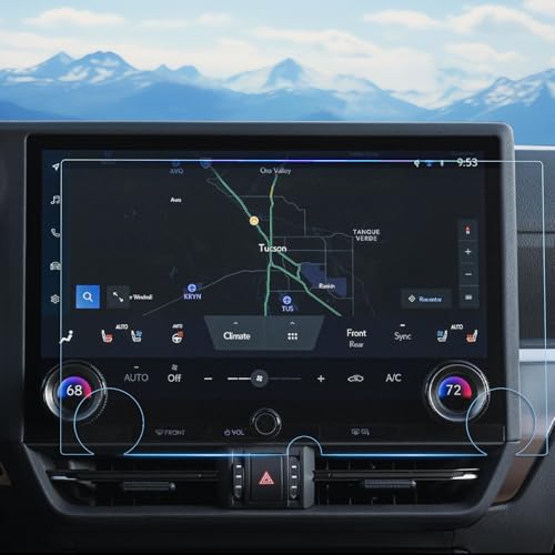 Image of WEIPIN For 2024~2025 L exus GX (Premium/Luxury/Overtrail) Screen Protector 14 Inch Matte Anti-Glare Tempered Glass Touchscreen *1 Accessories 9H Hardness Glass - No More Fingerprint