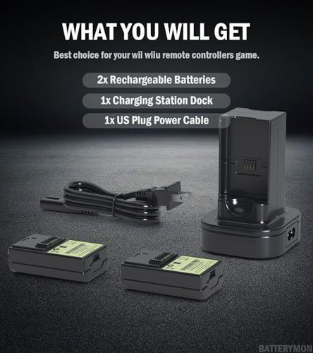 Batterymon 2 Pack 4800Mah Rechargeable Battery Pack With Dual Charging Station Dock For Xbox 360 Controller thumb #6