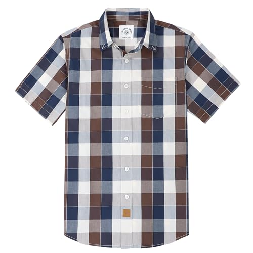 Dubinik®Freizeithemden Für Herren Kurzarmhemd Herren Sommer Arbeitshemden Outdoor Button Down Hemd Herren Kurzarm Regular Fit., 37.99 €