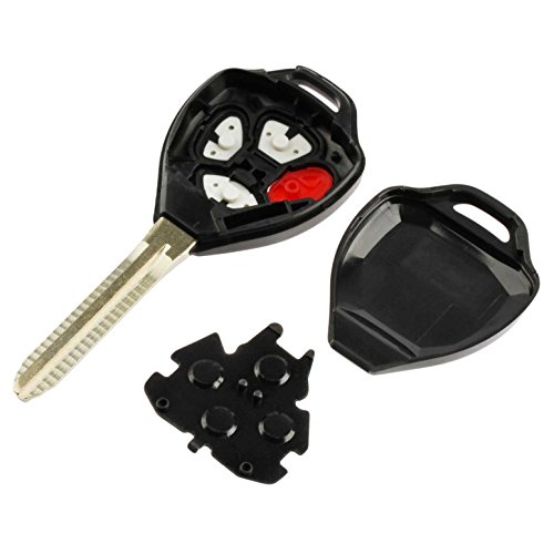 Key Fob Keyless Entry Remote Shell Case & Pad Fits Toyota 2008-2013 Avalon / 2007-2011 Camry / 2008-2013 Corolla / 2009-2014 Venza (Hyq12Bby, Gq4-29T) #TOP1