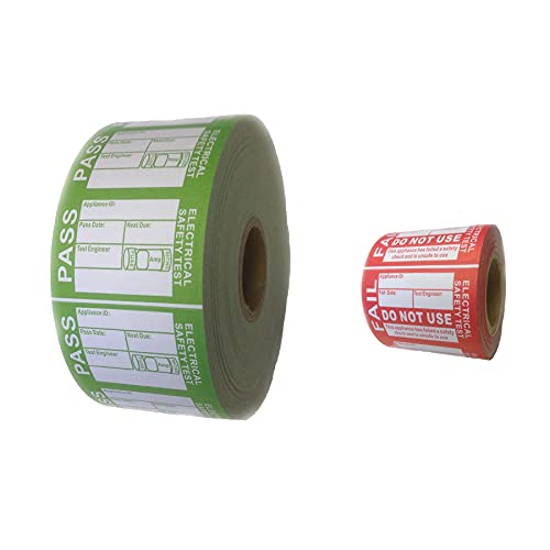 1000x PAT Test Labels Passed with 200x Free Failed Labels