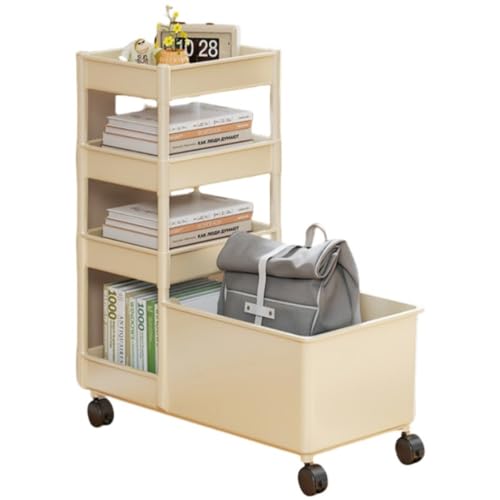 SLLS �L���X�^�[�t�� �f�X�N�J�[�g �f�X�N�����[ ���b�N �o�b�O���[ �I�[�K�i�C�U�[ ���w���[ ���S�� �L���r�l�b�g �I �g�ݗ��ĊȒP �I�t�B�X �ݑ�[�N (4�w,�N���[���z���C�g)