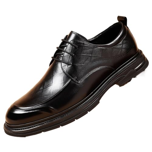 Men's Business Dress Shoes Lace Up Oxford Formal Wedding Shoes Classic British Style Groom Footwear