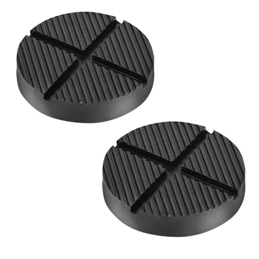 DEDC Floor Jack Pads 2 Pcs,Universal Rubber Pinch Weld Protector Jack Adapter Pads/Pucks, Car Lift Frame Rail Protection Accessories