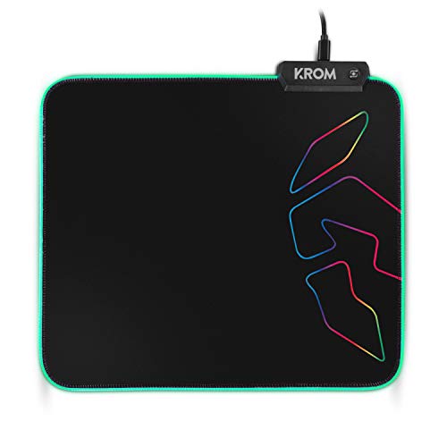 Tappetino Gaming Knout RGB -NXKNTRGB- Tappetino Gaming, tre effetti RGB, base in gomma antiscivolo, Nero - Mousepad - Immagine 6
