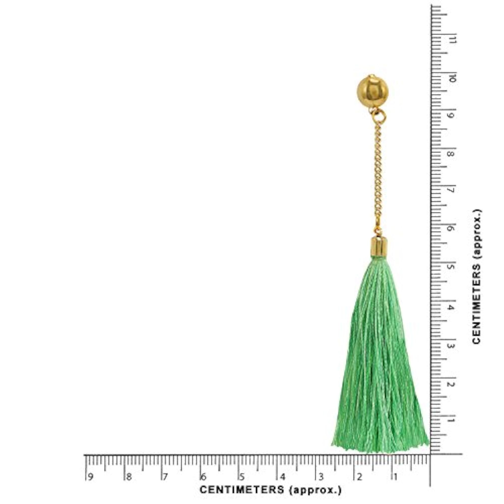 Lightweight Tassel Earrings with Chain, Stylish Accessory