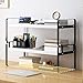 Metal Desk Organiser Shelf Stackable Storage Stand Desktop Bookshelf Space Saving Bookcase Desktop Shelves for Office