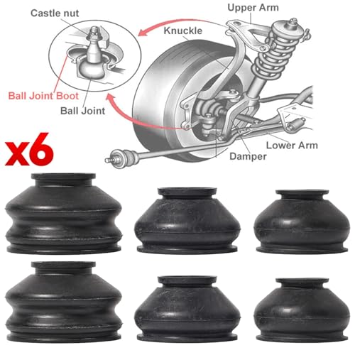 Barras de giro rótula universales con cubiertas de goma de alta resistencia para protección axial 4