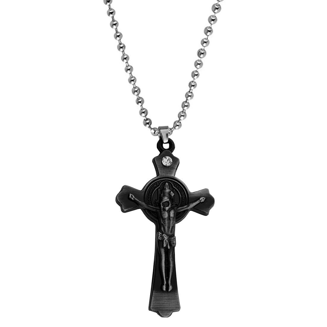 M Men Style Christmas Gifts Religious Christian Crucifix Christ Jesus Cross Pendant Necklace Chain Gift for Men and Women (B09TBF2JSB) Amazon Price History, Amazon Price Tracker