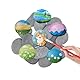 SHIQUAN 25 Stück Flache Steine Zum Bemalen, 3-5cm Kieselsteine Zum Bemalen, Zierkies Kiesel, Strand Kiesel, Geeignet für Kinder-Malgeschenke, Geburtstagsgeschenk, DIY-Handbemalung