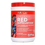 Divine Health Organic Red Supremefood - 10 Organic Fruits + Probiotics, Non-GMO, Enzymes, Herbs, Fiber & Antioxidant Rich - 180g - Berry Flavored Blend (30 Day Supply)