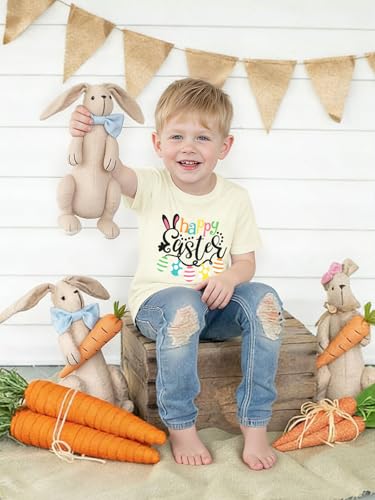 YZMI Toddler Girl Easter Shirt Cute Happy Easter Tshirt Kids Funny Bunny Graphic Tee Tops 4T C-Apricot YZMI Toddler Girl Easter Shirt Cute Happy Easter Tshirt Kids Funny Bunny Graphic Tee Tops 4T C-Apricot - Image 7