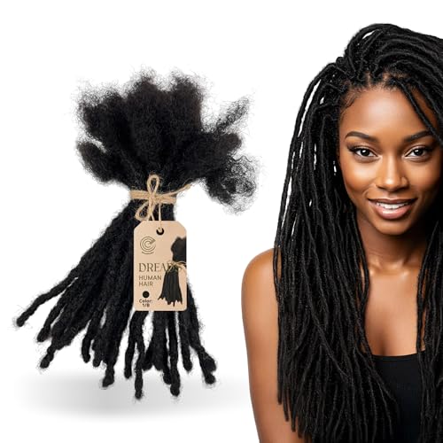 Interlocked Dreadlock Extensions – 100% Human Hair Locs for Afro