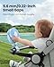 Gaiatop Mini Portable Stroller Fan, Battery Operated Small Clip on, Detachable 3 Speed Rechargeable, 360° Rotate Flexible Tripod Better Cooling for Car Seat Crib Treadmill Travel Blue