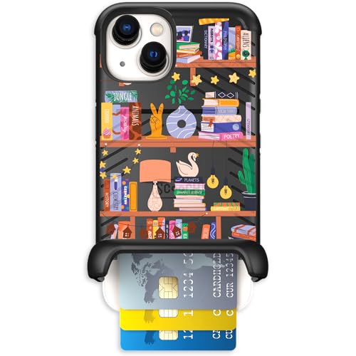 Scooch for iPhone 13 Wallet Case Card Holder, Wingmate, Little Library