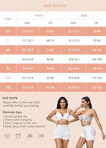 Image of SHAPSHE Butt Lifter Shapewear Shorts for Women, High-Waist Tummy Control | 4 Flexible Waist Stays | Silicone Waist & Leg Grips | Contoured Back Seams | Mesh Thigh Panels | Lace-Trimmed Leg Hem