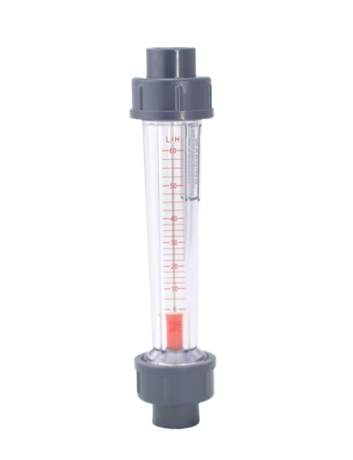 LZS-15 6 a 60L/H ~ 1000L/H Rotámetro de agua for tuberías Medidor de flujo(16-160LPH)