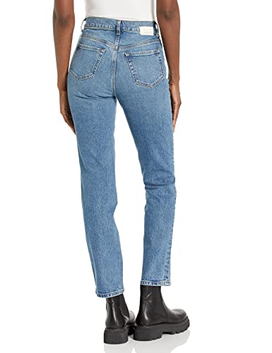 Current/Elliott Women's The Soulmate Slim Straight Jean – High Rise Pant, Lighthouse, 264