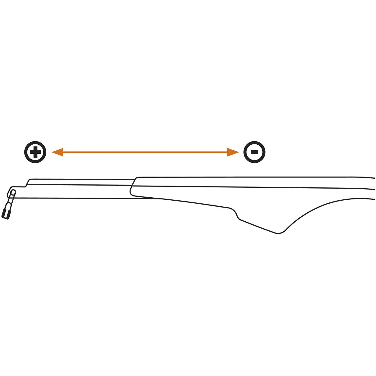 SKS GERMANY CHAINBLADE BLACK 158 mm, 175 mm i 199 mm osłona łańcucha rowerowego (nadaje się do przekładni piasty lub łańcucha, z regulowanym profilem, wykonana z odpornego na uderzenia tworzywa