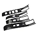 Korlot Carbon Fiber 4-Door Window Lift Trim Switch Panel Cover Trim for Nissan Frontier 2022-2026