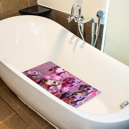 Tapis de bain antidérapant teckel séchage rapide extra long Pink Fun - 6