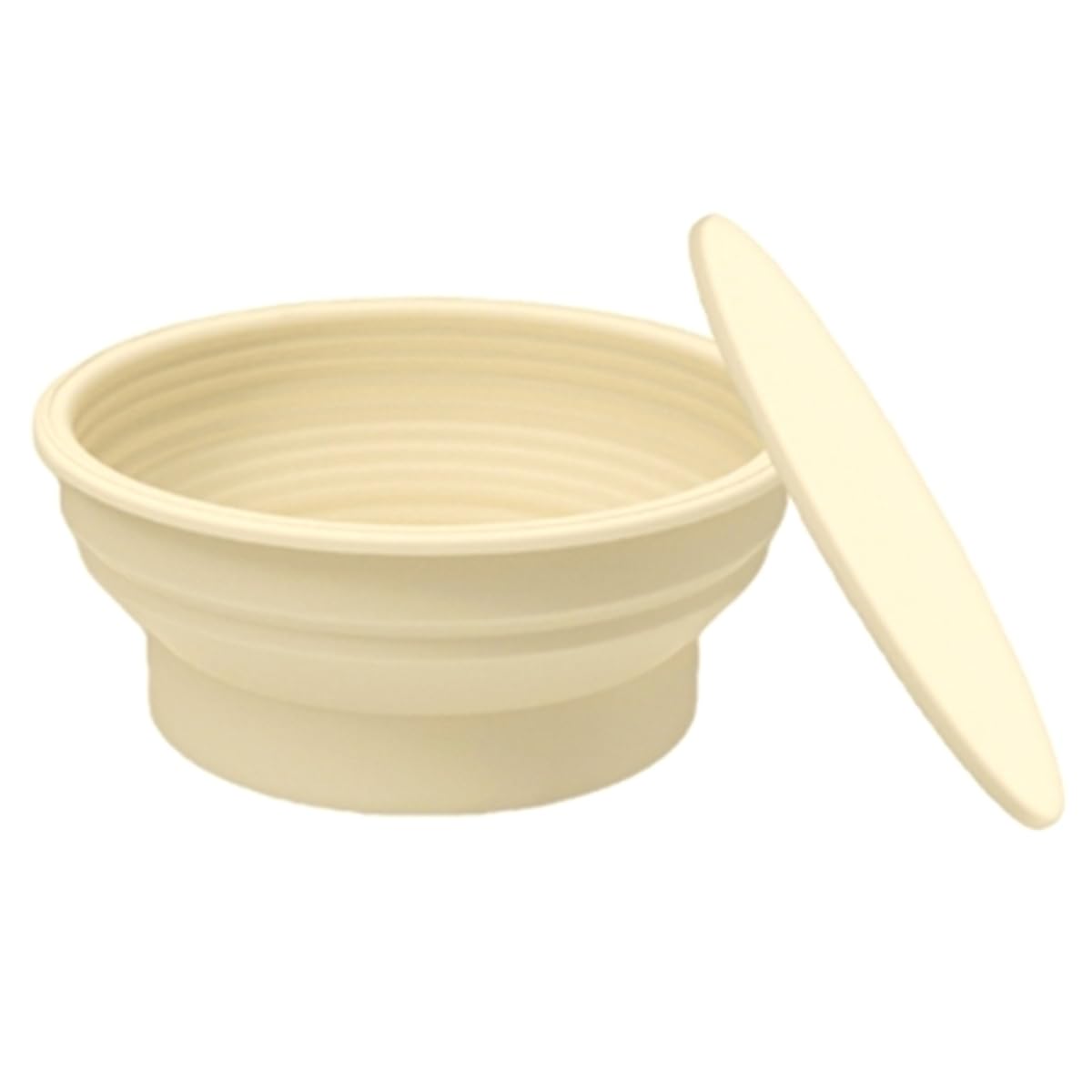 Cestino di lievitazione elettrico rotondo pieghevole con regolazione della temperatura, in silicone per lievito