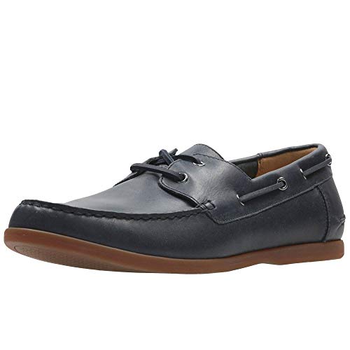 Clarks MORVEN SAIL Loafers & Boat Shoes Men Blue - UK:6 - Boat Shoes