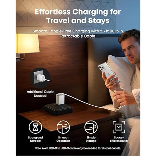 Anker Nano charger USB-C 35W компактное быстрая зарядка 2 порта встроенный прочный Anker InstaCord удлиняемый для iPhone 17 16 15 iPad Pixel и других устройств белый