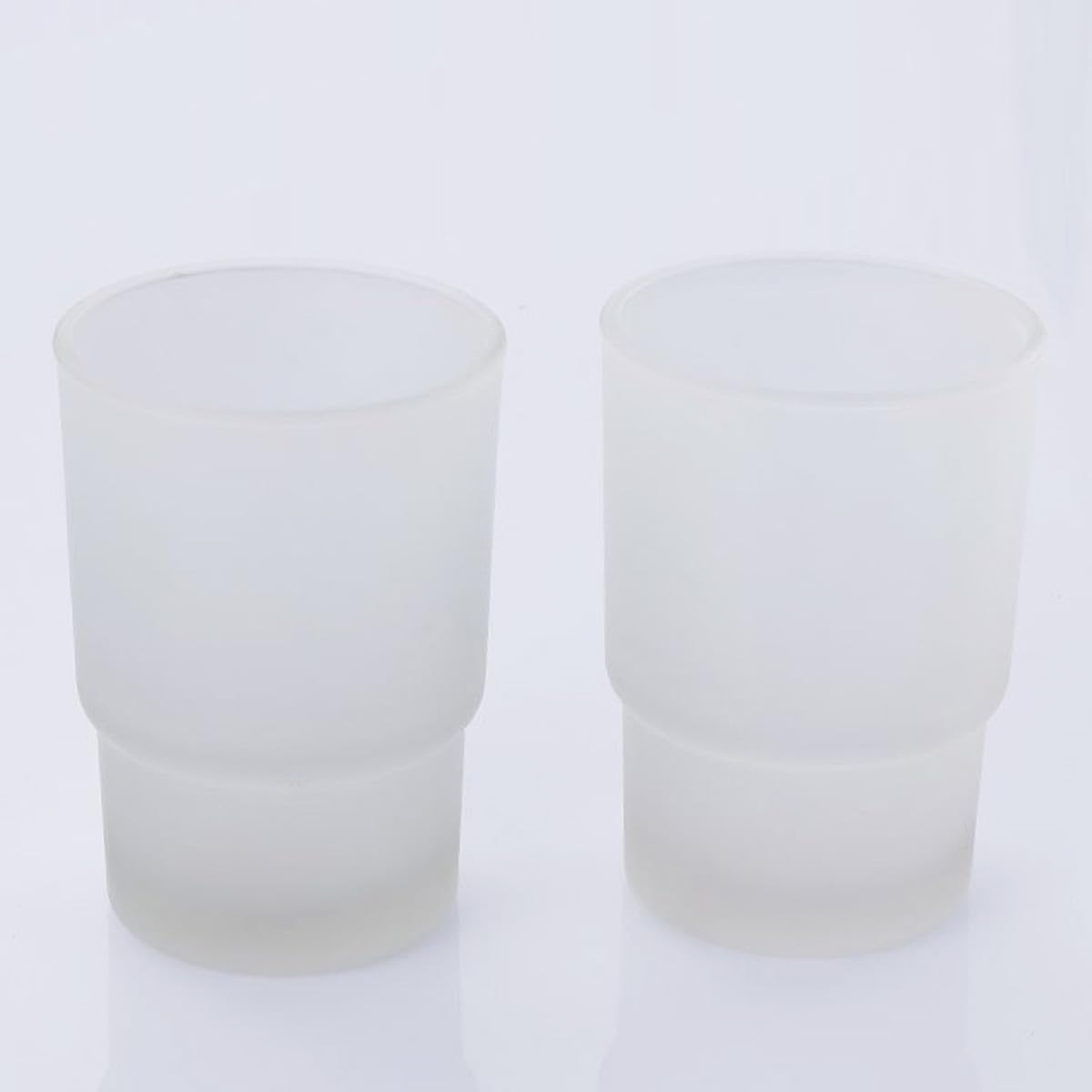 Portacepillos Vaso de Vidrio, Acero Inoxidable Pared de Dientes