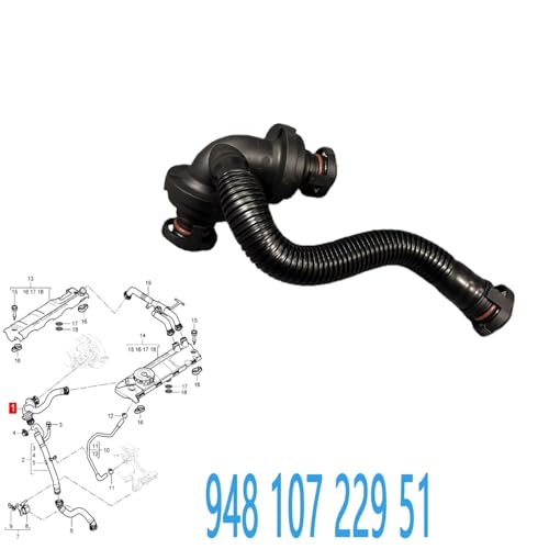 Manguera de ventilación del cárter 94810722951 para Porsche Cayenne 4