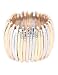 Graceful Joy Elastic Stretch Rings Resizable Statement Ring Multi-Color Bar Shape Strand Finger Rings