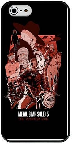 Back Case for Apple iPhone 5S and iPhone 5, Metal Gear Solid V The Phantom Pain Poster Slim Grip TPU Bumper with Hard Plastic Back Case for Apple iPhone 5S and iPhone 5