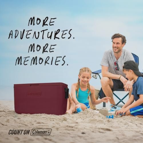 Image of Coleman Chiller 9 /16 /30 /48 /60qt Cooler with Ice Retention, Leak Resistant, Great for Camping, Concerts, Sports, and More