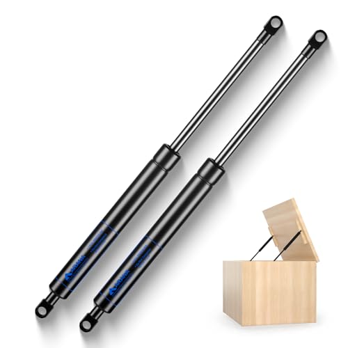 ARANA 2x Muelle de Amortiguadores de gas resorte universales 250 mm, 200 N presión, para cama otomana, cubierta de barco, canape, cama abatible, caja de almacenamiento, ventana y bricolaje