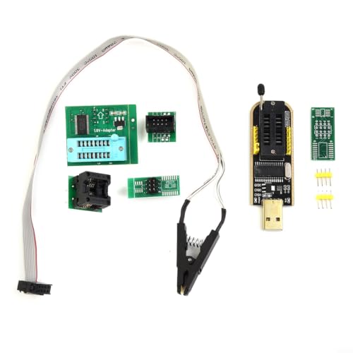 Image of Hoppipola USB Programmer 24/25 Series with 1.8 V Adapter for Soic8 Clip for CH341A for eeprom for Bios for Flash for Spi Reader for Motherboard Router DVD LCD Monitor SOP8 DIP8 Converter