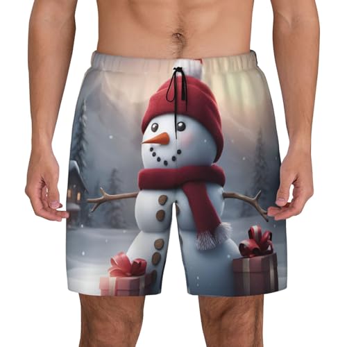 Short de bain bonhomme de neige mignon pour un cadeau de plage original