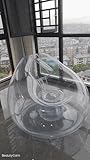 Baiao Inflatable Chair,Transparent Inflatable Couch Chair Sofa, Blow Up Couch Bean Bag Lazy Sofa Chair for Room,Funny Indoor/Outdoor Furniture
