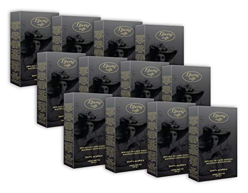 Liberty Caffè - Café molido, 100 % arábica (12 x 250 g)