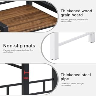 3 Hauteurs Support Réglable pour Machine à Laver, Support Machine a Laver Seche Linge, Etagere Machine a Laver, Kit de Superposition Lave linge Seche Linge, Capacité de Charge de 350kg. (Noir)