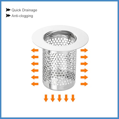 Coladores para desagüe de ducha de acero inoxidable 4 unidades miniatura 4