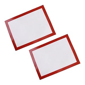 2 Pcs Cooking Mat Kitchen Baking Mat Non-stick Baking Mat Broiler Pan for Oven Baking Tray Pad Biscuit Mats Restaurant/bar Equipment Thicken Liner Mat Fondant Mat Baking Mat